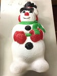 30" Vtg Grand Venture 1999 Frosty Snowman BLOW MOLD Holiday Christmas Lawn Décor