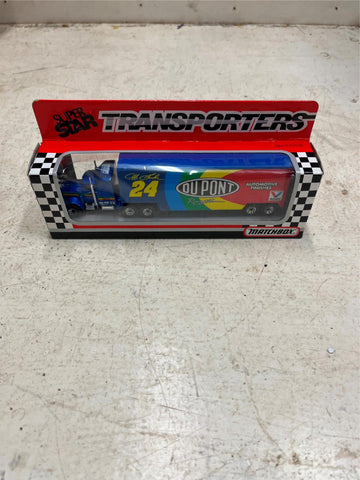 vtg 1993 Matchbox Jeff Gordon superstar transporters #24 Du Pont Racing