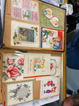 Vtg 1950's Scrap Book Kennedy Birthday holiday Cards Picture Valentine Christmas
