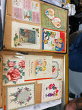 Vtg 1950's Scrap Book Kennedy Birthday holiday Cards Picture Valentine Christmas