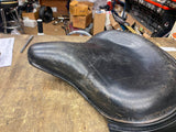 Vtg Leather Solo Seat Harley Panhead Knucklehead Shovelhead FLH Flathead OEM