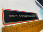 Front Fork Nameplate 25th annniversary Sportster Harley Decal Sticker XLHA