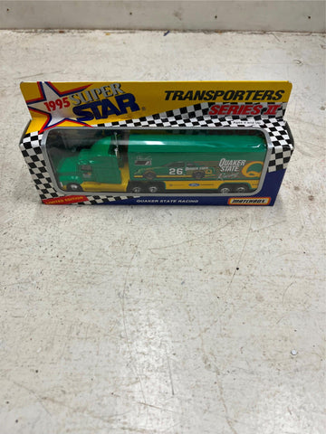 vtg 1995 Matchbox super star transporters series II Quaker state Steve Kinser