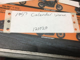 Vintage1957 paper calendar woman collectible advertisement USA LITHO Choice spot