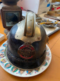 Vtg Firemen Helmet WW1 1900's Leather Antique Fire Fighter German Kaiser Pickelh