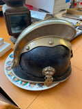 Vtg Firemen Helmet WW1 1900's Leather Antique Fire Fighter German Kaiser Pickelh
