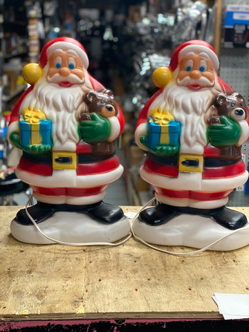 18" Santa Claus Blow Mold Christmas holiday General Foam House Yard Decor Light