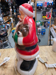 18" Santa Claus Blow Mold Christmas holiday General Foam House Yard Decor Light