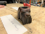 Vtg dog face Smoking Pipe Hand carved Tobacco Head Rare! Cool Piece! Scotty Shee