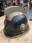 Vtg Firemen Helmet WW1 1900's Leather Antique Fire Fighter German Kaiser Pickelh