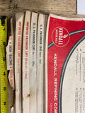 1960 Kendall Oil Lube chart Sign Adv Service station Garage Harley indian Auto