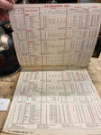 1960 Kendall Oil Lube chart Sign Adv Service station Garage Harley indian Auto