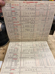 1960 Kendall Oil Lube chart Sign Adv Service station Garage Harley indian Auto