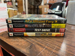 VTG Lot of 4 PlayStation 2 Video Games: racing and war titles