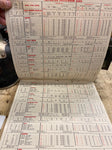 1960 Kendall Oil Lube chart Sign Adv Service station Garage Harley indian Auto