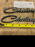 Vtg Orig Mopar Challenger Fender Emblems Badges Dodge OEM Stock 70's