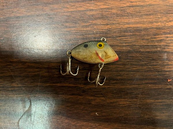 Vtg 1950s Pico Perch type Wooden Tiny Fishing Lure –