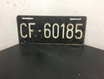 Vtg license plate Tag Military US Allied Forces stationed France Army Navy 1954