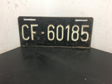 Vtg license plate Tag Military US Allied Forces stationed France Army Navy 1954