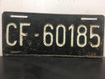 Vtg license plate Tag Military US Allied Forces stationed France Army Navy 1954