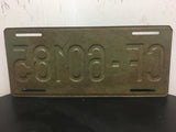 Vtg license plate Tag Military US Allied Forces stationed France Army Navy 1954