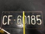 Vtg license plate Tag Military US Allied Forces stationed France Army Navy 1954