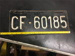 Vtg license plate Tag Military US Allied Forces stationed France Army Navy 1954