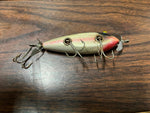 Vintage 1950s Creek Chub Injured Minnow Wooden Fishing Lure