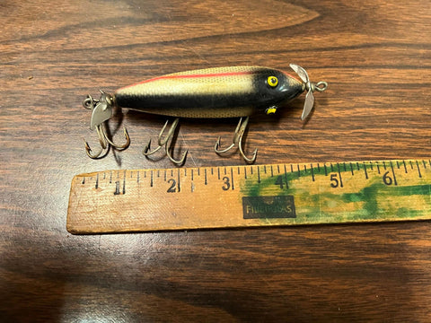 Vintage 1950s Creek Chub Injured Minnow Wooden Fishing Lure cyclewarehouse.online Vintage 1950s Creek Chub Injured Minnow Wooden Fishing Lure cyclewarehouse.online