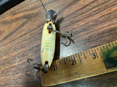 Painted Heddon Fishing Lure - Dowagiac River Runt, This is …