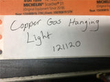 Victorian Copper gas lamp Light hanging Chandelier fixture home decor antique!!