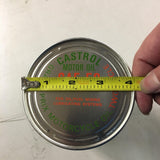 Vtg Full Castrol Grand Prix Motorcycle 2 cycle Oil 1qt Metal Tin Can SAE 50 MIX