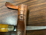 VTG J Marttiini Finland Rapala Fishing Filet Knife & Sheath 11”