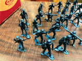 VTG Made in USA Lot of 40+ plastic Blue toy soldiers Vietnam War