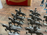 VTG Antique Lot of 20 Lead Unpainted Flat Horse Soldiers European