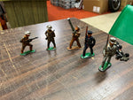 VTG Antique Lot of 5 Lead/Metal Toy Soldiers Barclay Doughboy officers