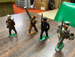 VTG Antique Lot of 5 Lead/Metal Toy Soldiers Barclay Doughboy officers