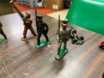 VTG Antique Lot of 5 Lead/Metal Toy Soldiers Barclay Doughboy officers