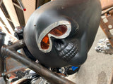 Custom Skull Face Gas TAnks Flatside Fatbob Harley Evo Chopper 1984-99 Molded 5