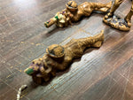 VTG Antique Lot of 4 Wooden Toy Soldiers WW1 Era Doughboy Officer Collectable