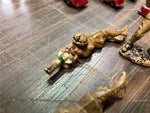 VTG Antique Lot of 4 Wooden Toy Soldiers WW1 Era Doughboy Officer Collectable