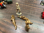 VTG Antique Lot of 4 Wooden Toy Soldiers WW1 Era Doughboy Officer Collectable