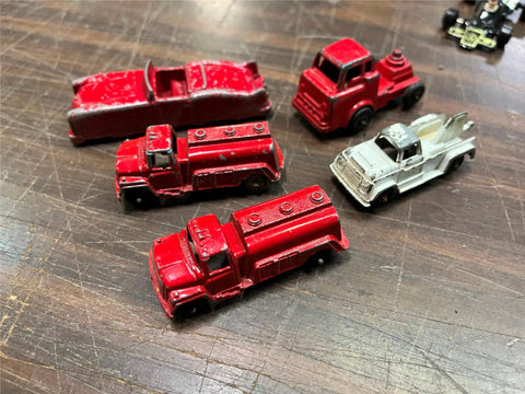 VTG Antique Made in USA Lot of 5 Midgetoy Tootsietoy Cars/Trucks