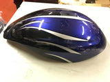 VROD VRS CA CUSTOM PAINT SET BLUE FLAMMES OEM HARLEY TANK / FRONT / BACK FENDER