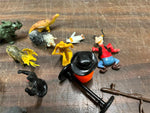 VTG Lot of 15 Rubber/Plastic Figurine Animals & Replacement pieces