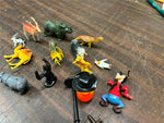 VTG Lot of 15 Rubber/Plastic Figurine Animals & Replacement pieces