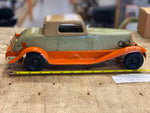 Antique Pierce arrow Girard Tin Toy Car Windup Vtg 13" Metal Auto Unrestored!!