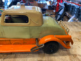 Antique Pierce arrow Girard Tin Toy Car Windup Vtg 13" Metal Auto Unrestored!!