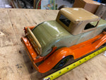 Antique Pierce arrow Girard Tin Toy Car Windup Vtg 13" Metal Auto Unrestored!!