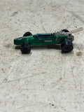 vtg 1969 Hot Wheels Redline Mattel Brabham Repco F1 green Hong Kong